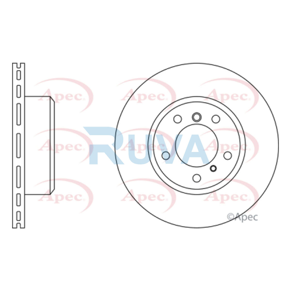 Fits BMW 5 Series 1986-1996 7 Series 1987-1994 Ruva Front Brake Disc