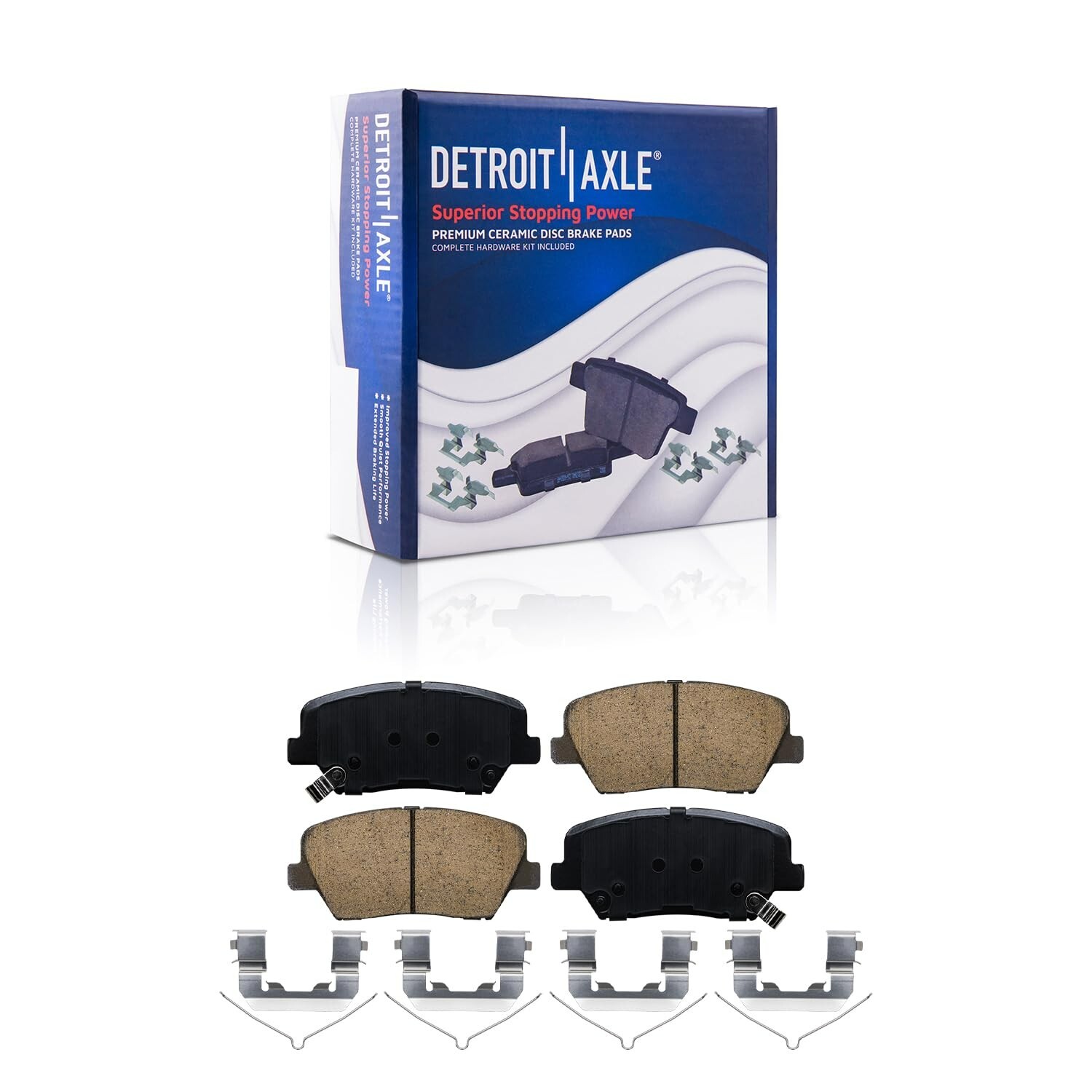 4pc Front Drilled Rotors Brake Pads for 2017-2020 Hyundai Santa Fe Sport Sorento