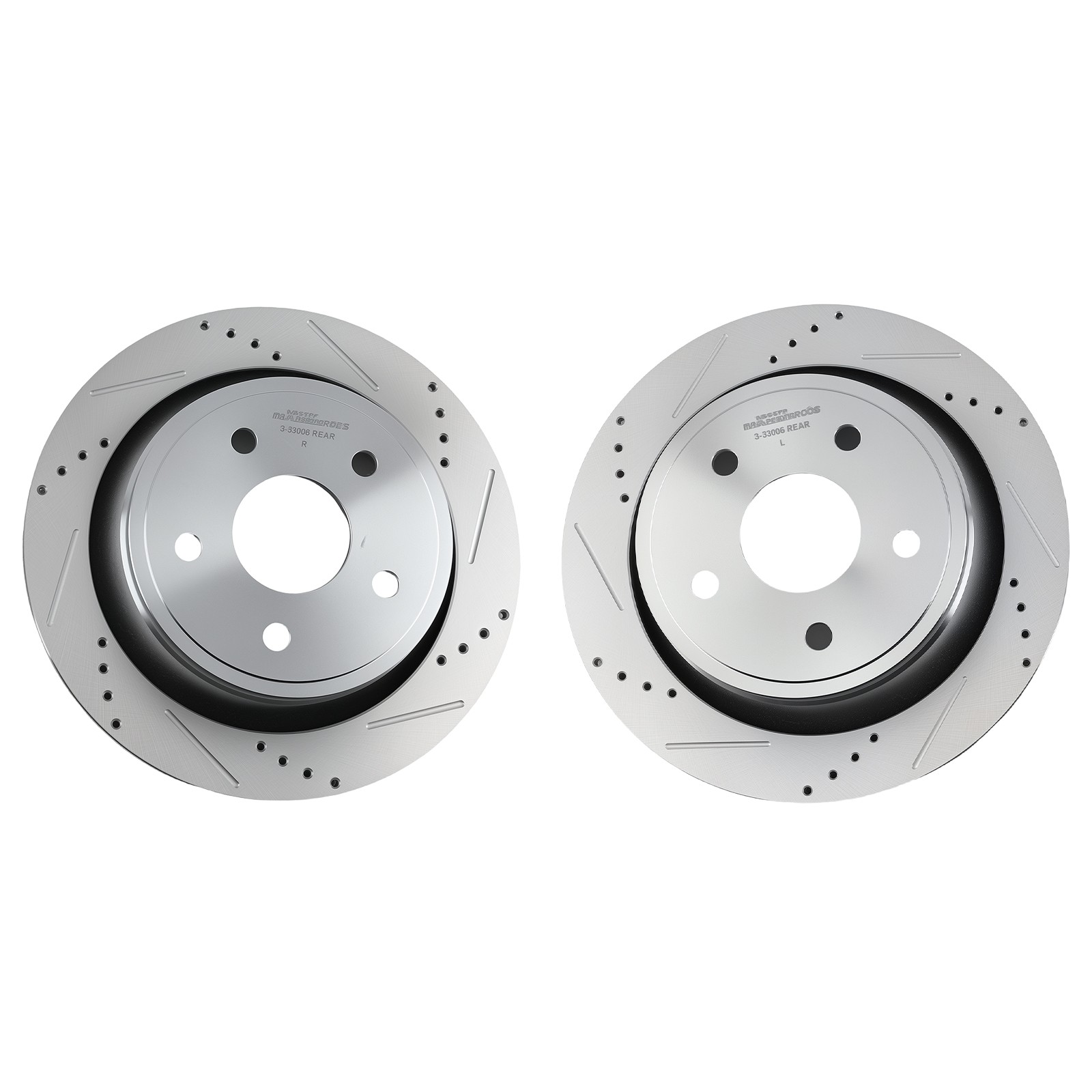 Rear Drilled&Slotted Brake Rotors for Dodge/Ram 1500 2005-2010/Durango 2004-2009