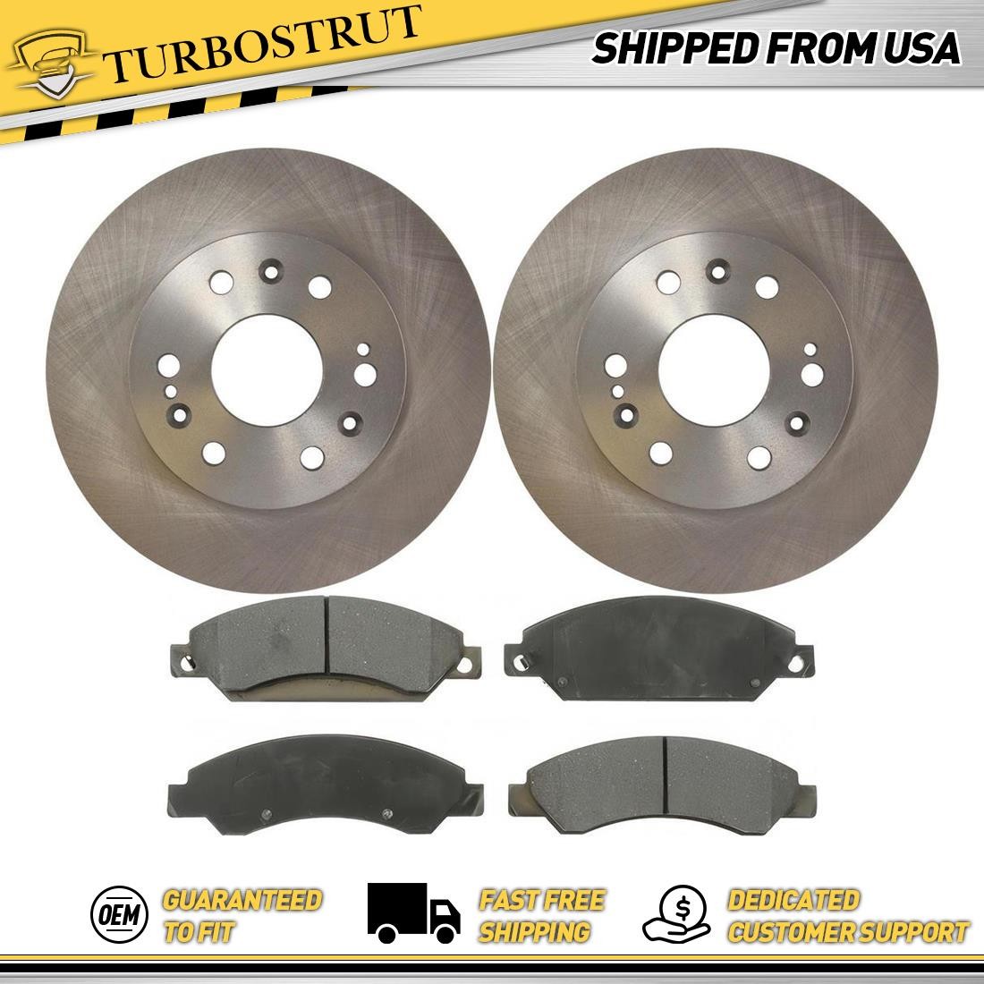 Front Disc Brake Pad Set Disc Brake Rotor fits Chevrolet Avalanche 2007-2007