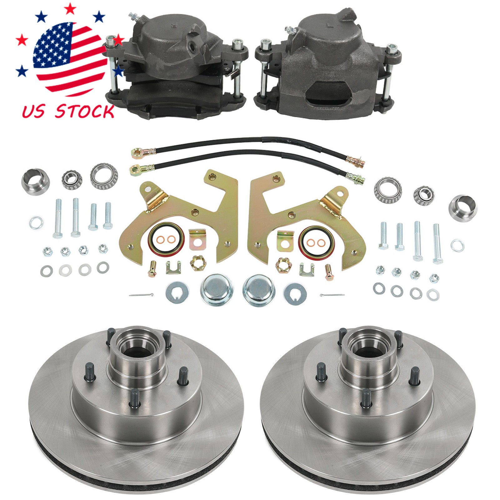 Front Disc Brake Conversion Kit Set For 1949-1954 Chevy Car 1953-1962 Corvette