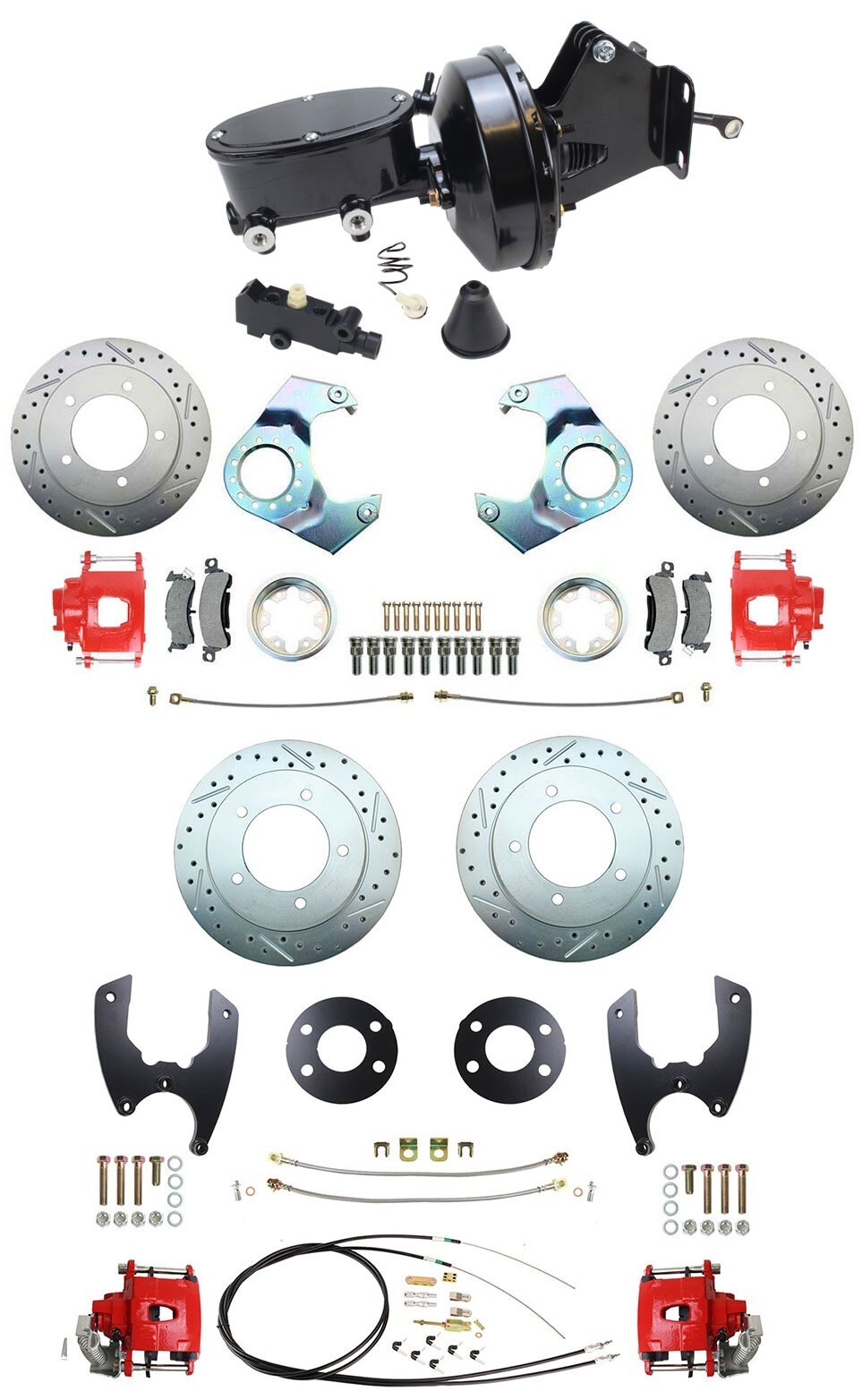 Power Front & Rear Disc Brake Conversion Kit for 1976-86 Jeep CJ7 & CJ5