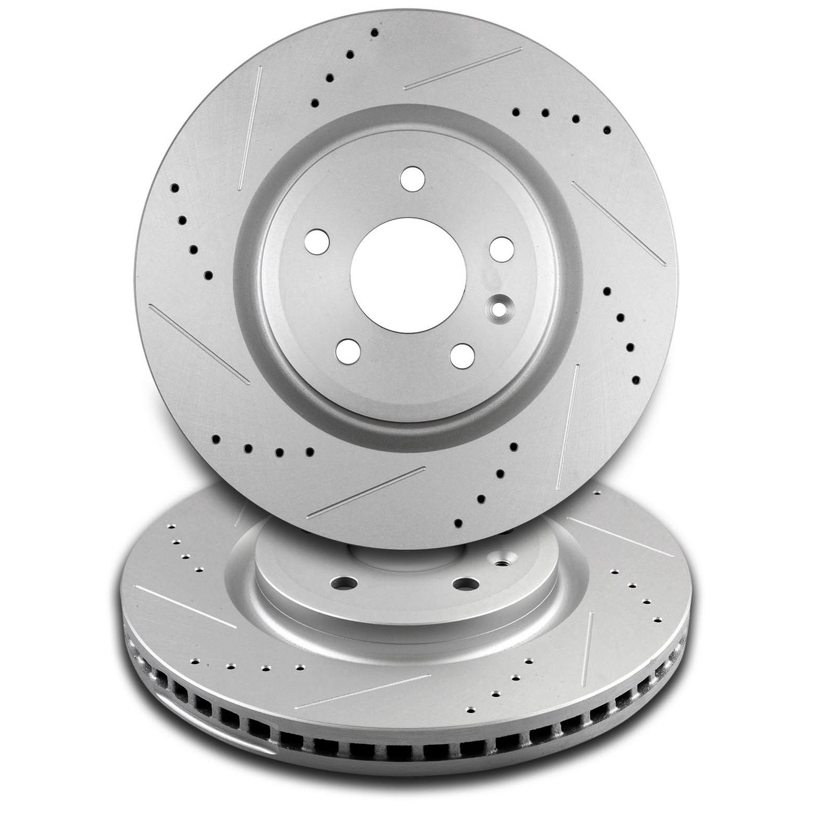 Front Drilled Slotted Brake Discs Rotors For Ford Explorer F-150 Lincoln MKS MKT