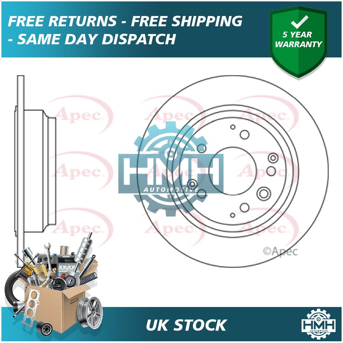 Fits Honda Legend 1991-2009 Shuttle 1994-2003 Brake Disc Rear Poppy 42510SFE000
