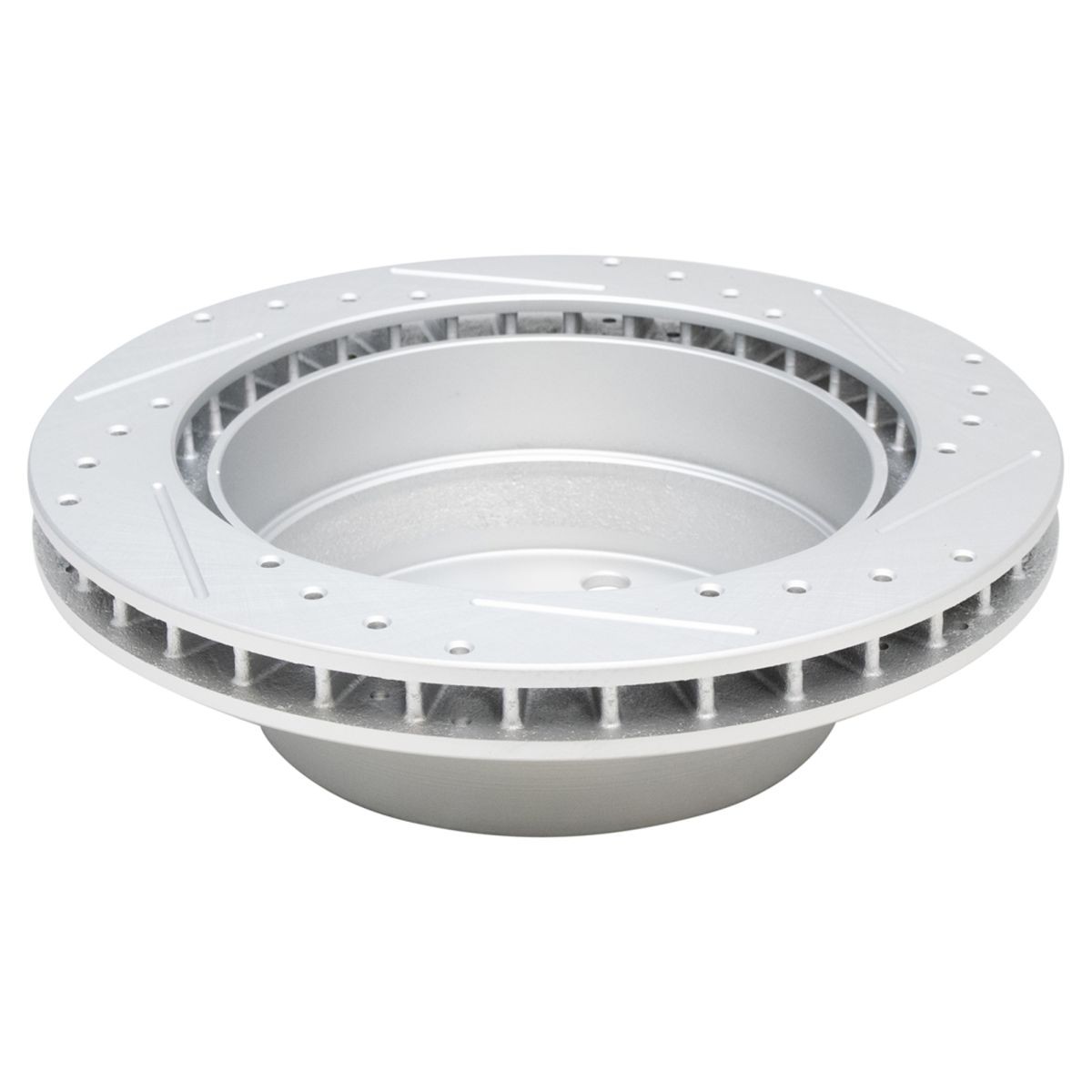 Rotor & Brake Pad Metallic Performance Drilled Slotted Rear Kit w/Chemicals