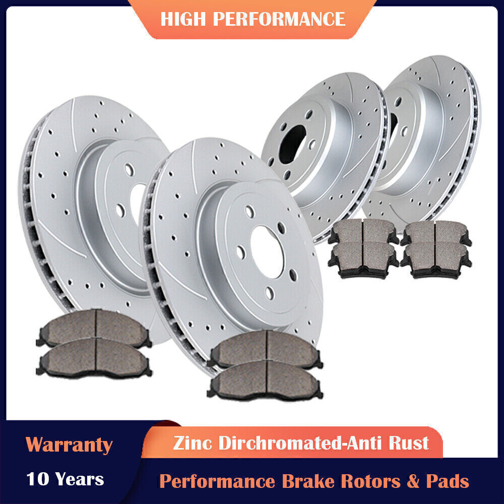 345mm Front Rear Discs Rotors & Brake Pads for Dodge Charger Challenger Magnum