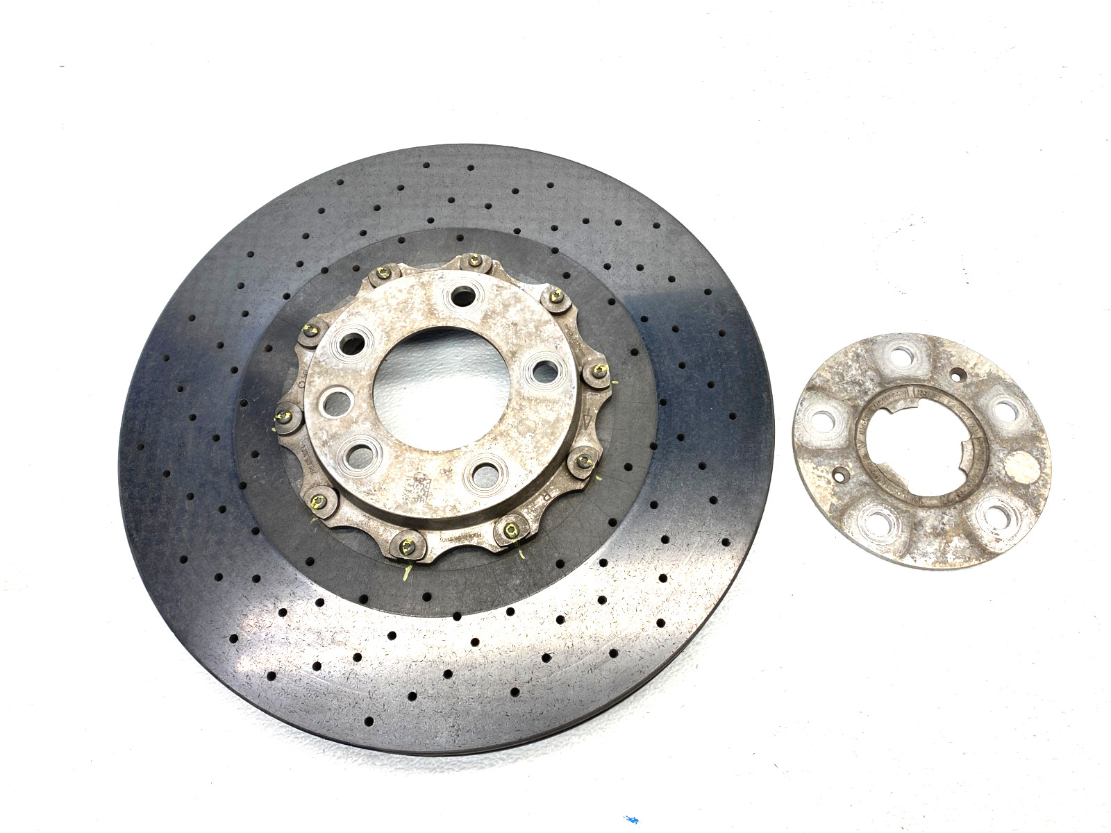 13 14 PORSCHE CAYENNE GTS FRONT RIGHT CARBON CERAMIC BRAKE ROTOR OEM C0.08