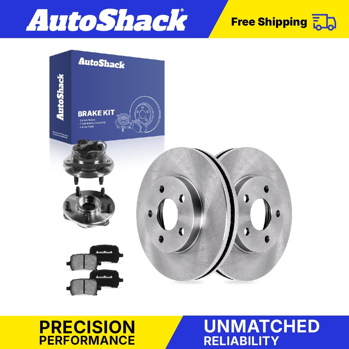 Front Brake Rotors Ceramic Pads Hubs for Chevrolet, Malibu 2004-2008