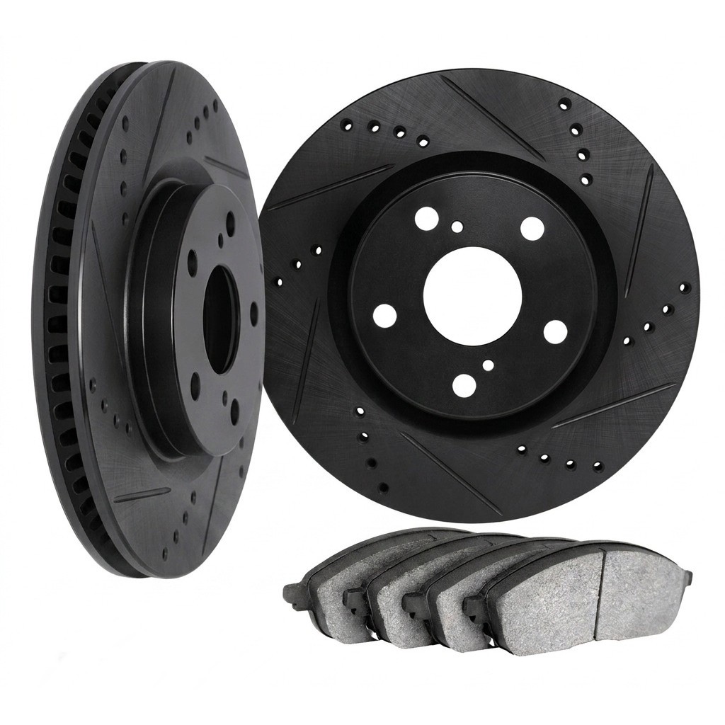 For Mercedes-Benz E430/E55 AMG/E320 2000-2002 Brake Rotor Set | Vented Rotor