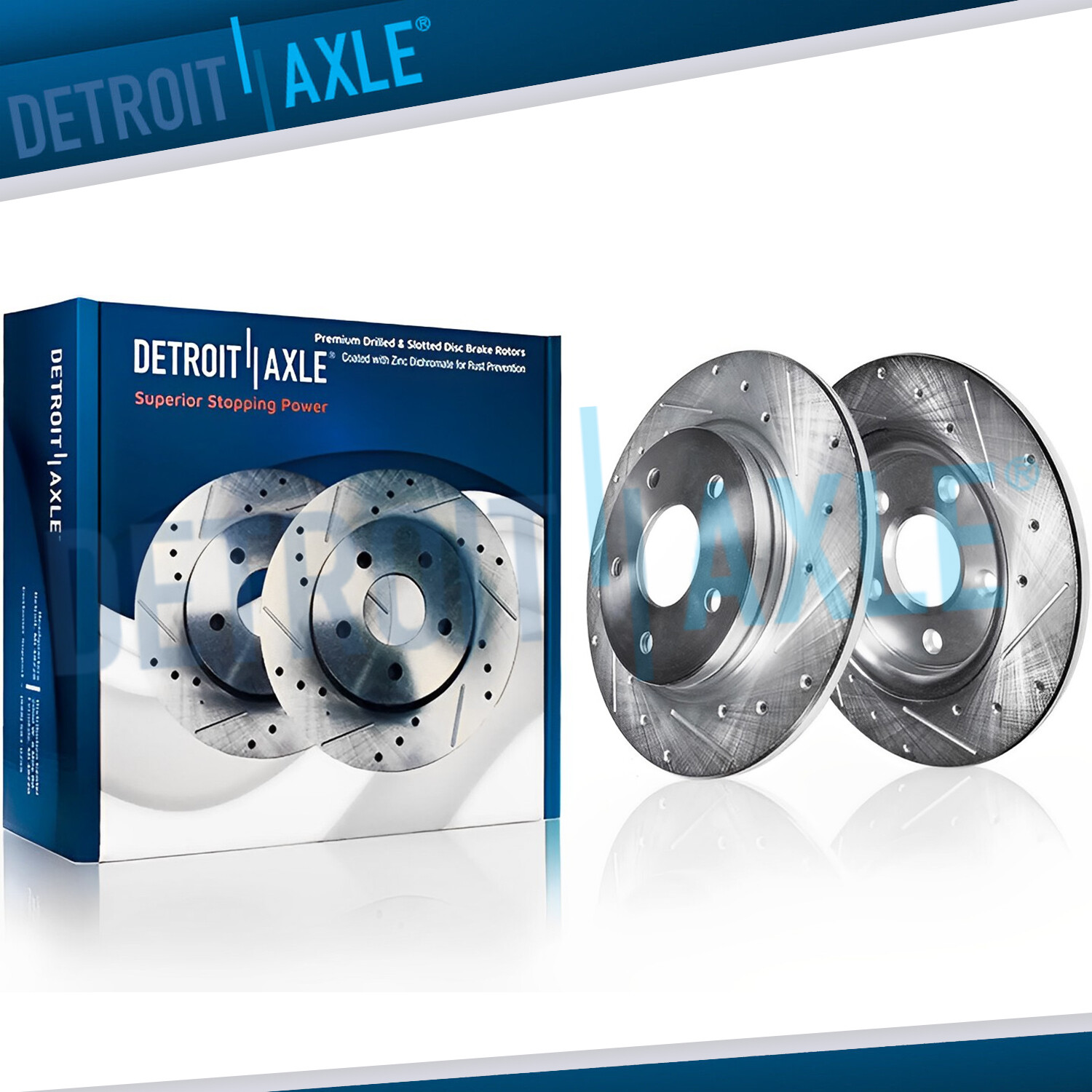 232mm REAR Disc Brake Drilled Rotor Pair for 1999 2000 2001-05 Volkswagen Jetta