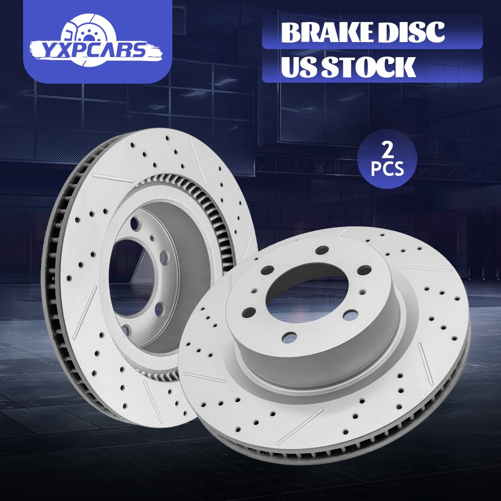 Front Disc Brake Rotors Set for 2022 – 2023 Toyota Tundra Sequoia Lexus LX600