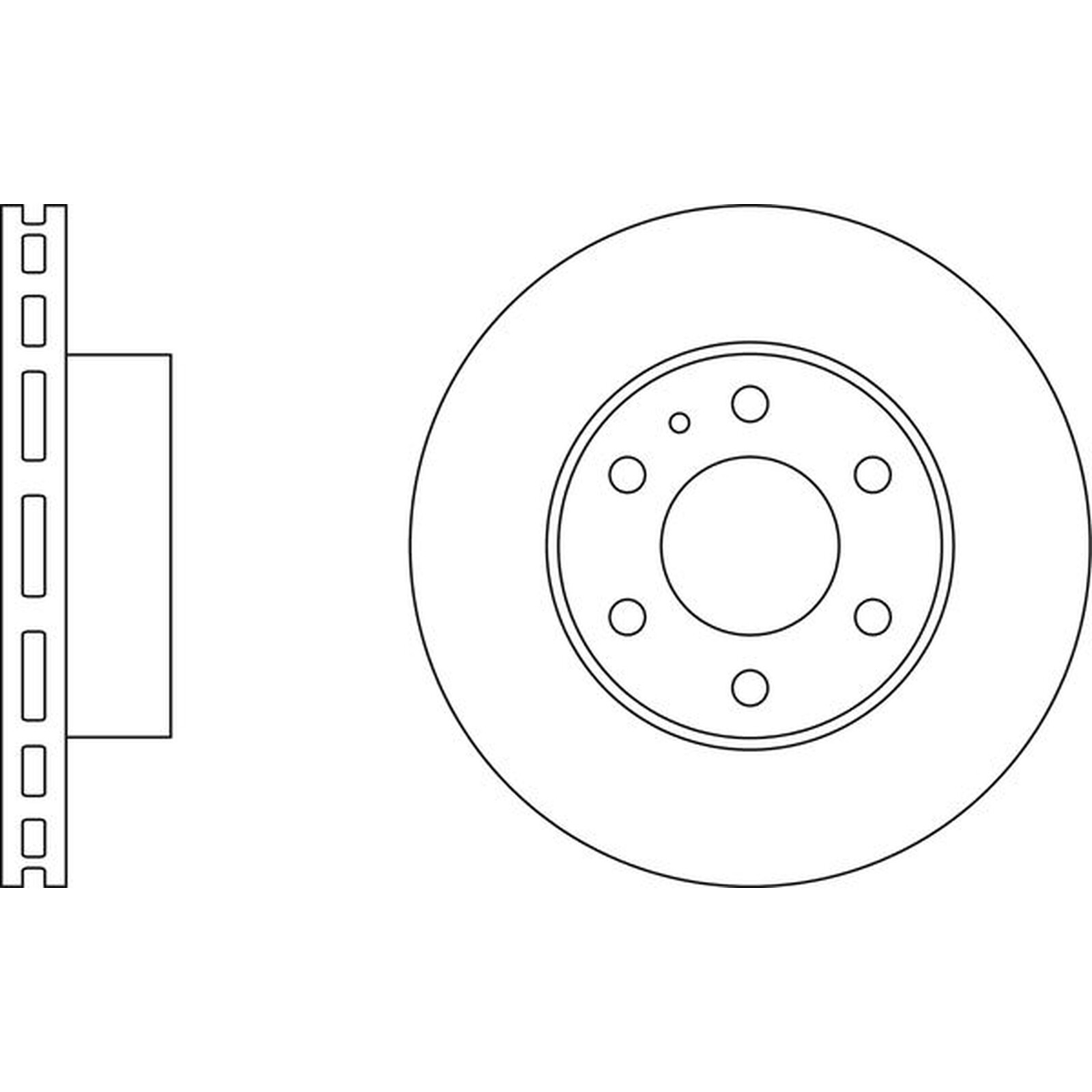 Apec Blue Brake Disc – Front SDK6258 Fits Iveco Daily – OE Specification