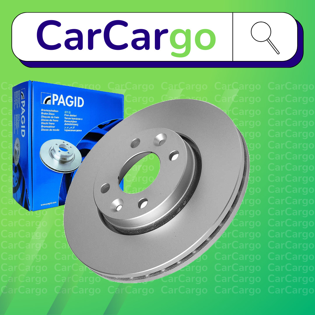 Pagid Vented Front Brake Discs Pair For Dacia Lodgy 1.6 SCe 100 2015-2024 258 mm