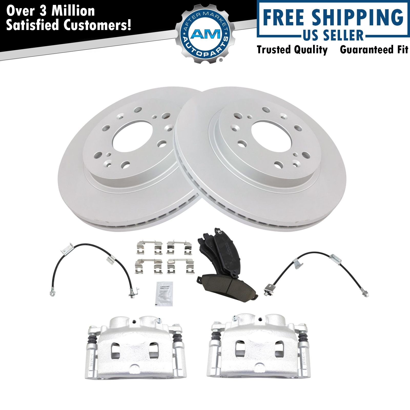 Front Brake Pad & Rotor Kit Fits 2005-2007 Chevrolet 2005-2006 GMC