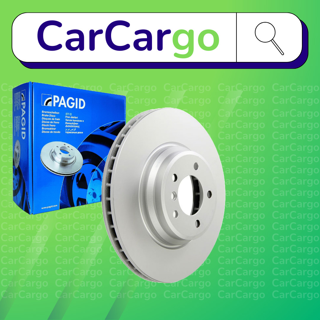 Pagid Vented Front Brake Discs Pair For BMW 3 Series 330xd 2005-2012 348 mm