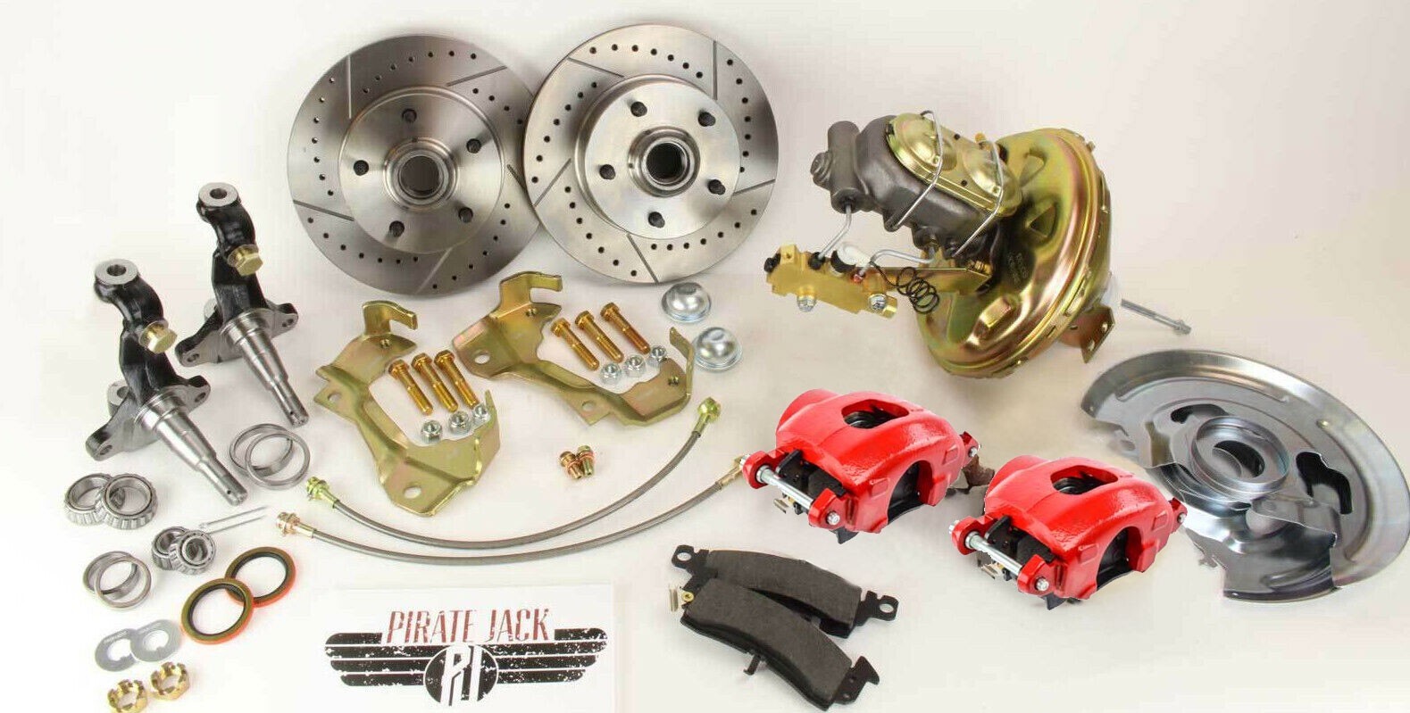 1964-1972 GM A, F, X Body Disc Brake Conversion Kit Camaro, Chevelle, Nova RED