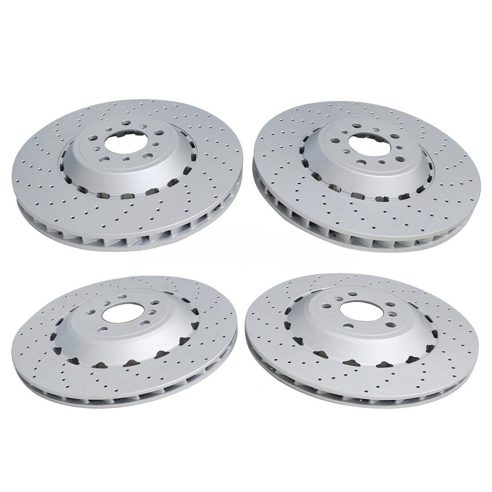 For BMW F06 F10 F12 M5 M6 Front & Rear Vented & Drilled Disc Brake Rotors