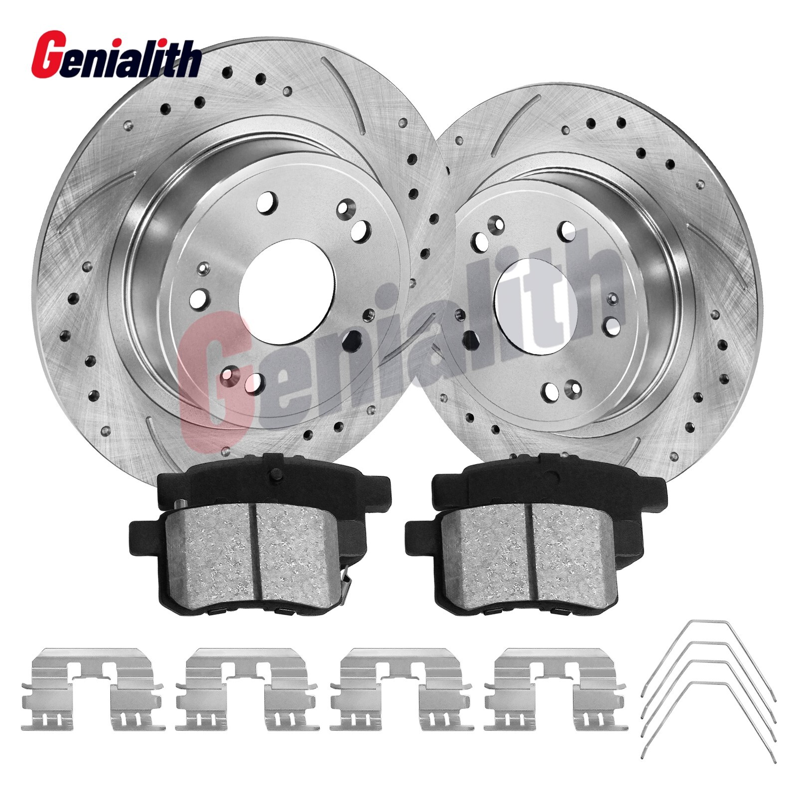 REAR Disc Rotors + Ceramic Brake Pads for 1994-2003 2004 Ford Mustang GT Base US