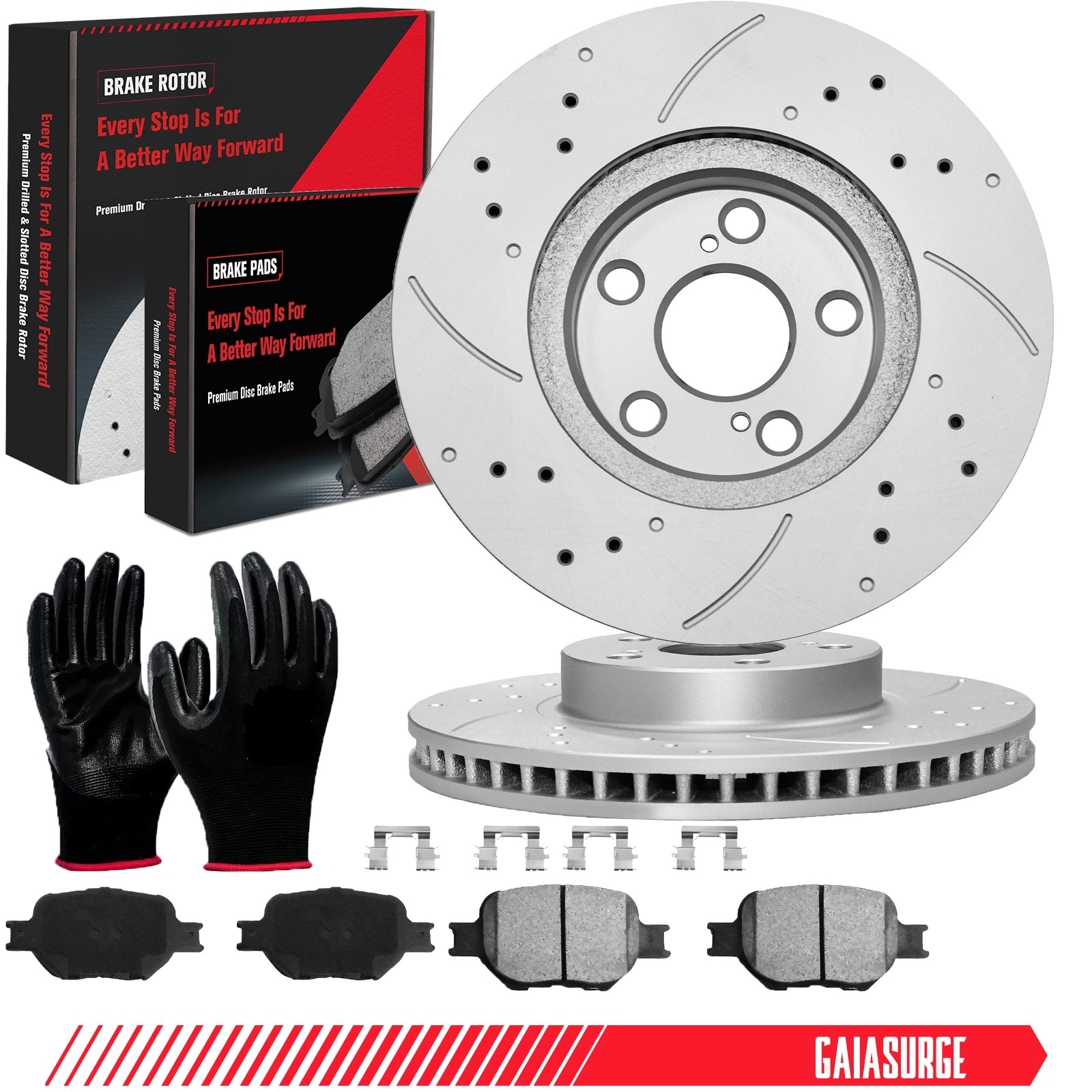 Front Brake Rotors Ceramic Brake Pads for 2000 2001 2002-2005 Toyota Celica 1.8L