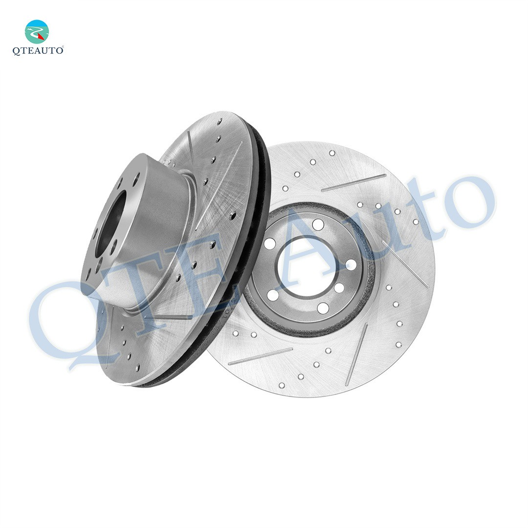 Front Drilled Slotted Brake Disc Rotors 312mm For 2014-2016 BMW 228I Base
