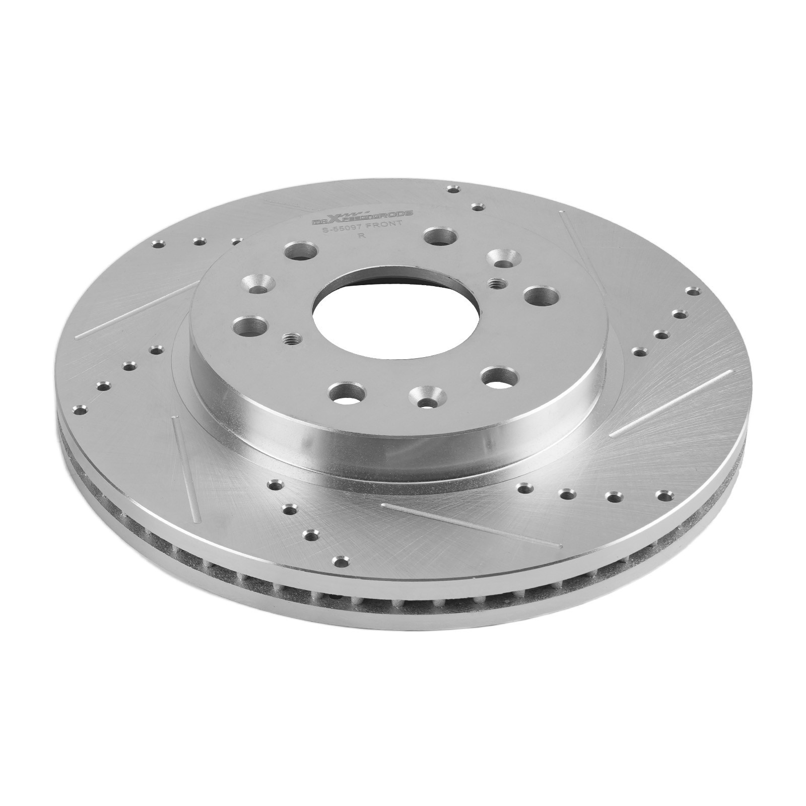 Front Drilled & Slotted Brake Rotor Set for Cadillac XTS 2013-19/Escalade 07-20
