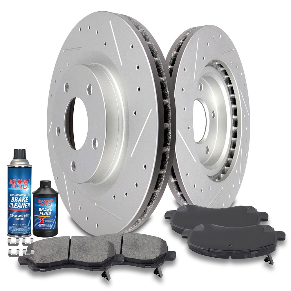 Drilled Front Brake Pads And Rotors Discs For Dodge Avenger R/T 2.4L 3.5L 294mm