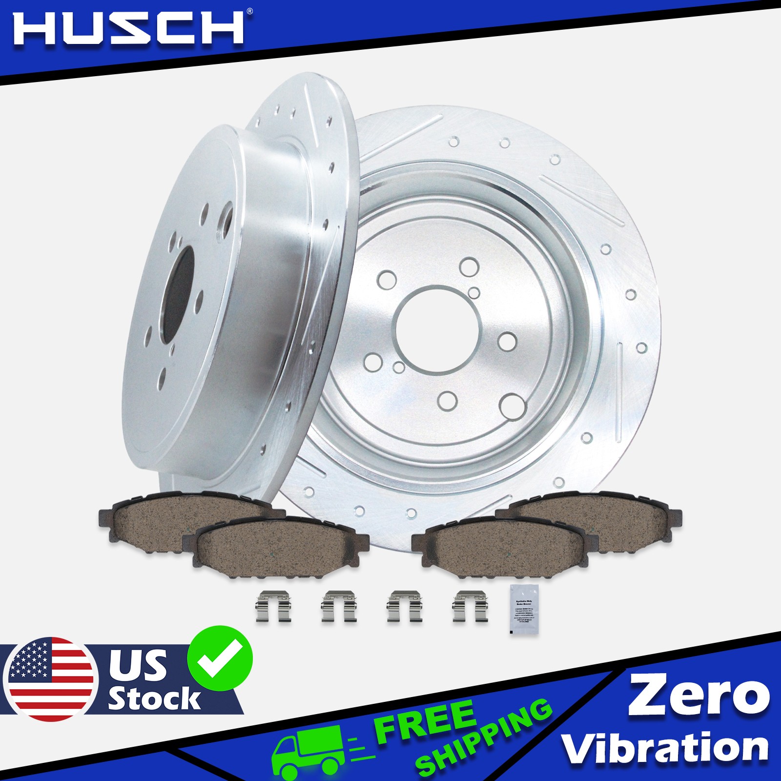 11.26” Rear Brake Rotors Ceramic Pad for Subaru Forester Impreza Legacy Outback