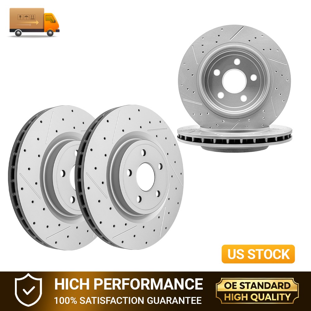 For Dodge Durango Jeep Grand Cherokee 380mm Front 350mm Rear Disc Brake Rotors