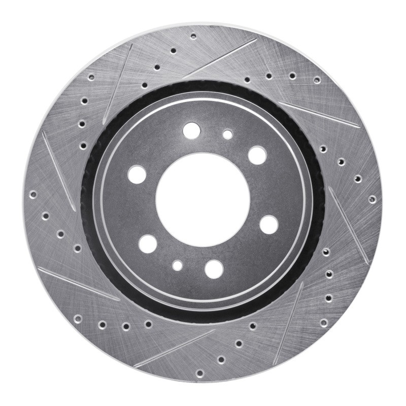 DFC 631-54204L Front Left Drilled & Slotted Brake Rotor for Ford F-150 &