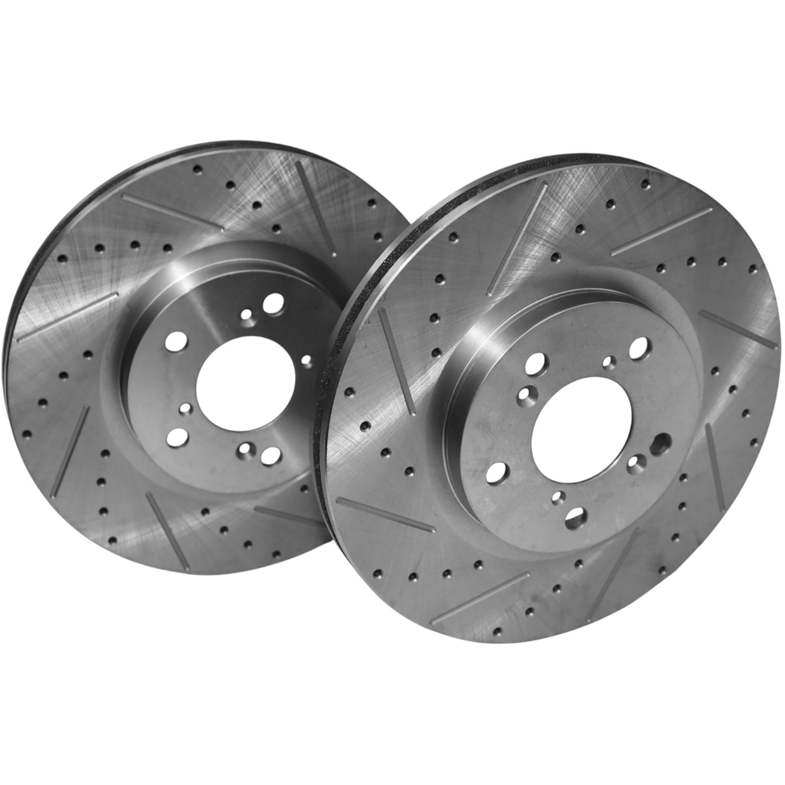 2pcs Front Drilled & Slotted Disc Brake Rotors for 2006-2014 Honda Ridgeline