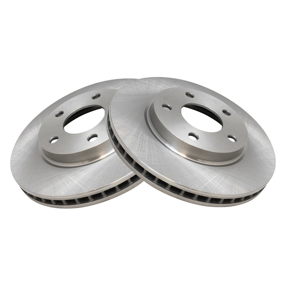 TRQ BRA75781 Disc Brake Rotors For Mitsubishi Lancer 2008-2017 Front