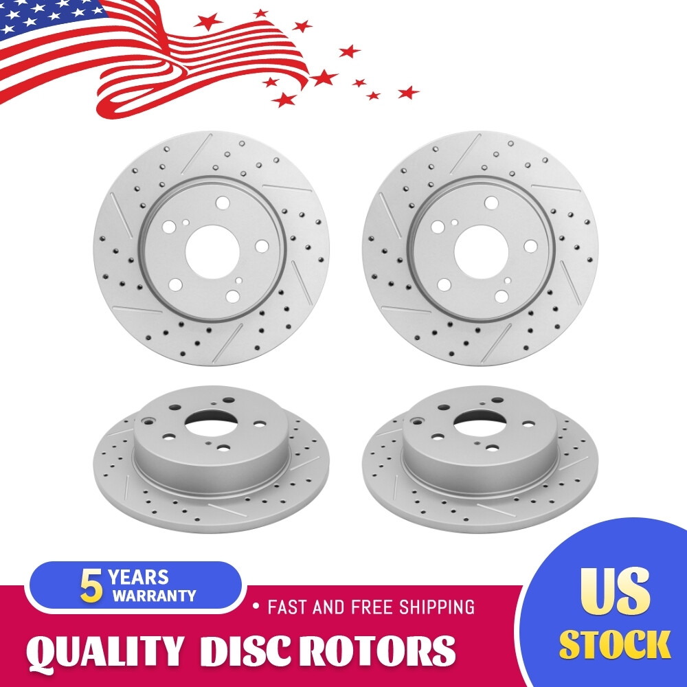 275mm Front 281mm Rear Disc Brake Rotor for 2006 -2018 Toyota Rav4 Lexus HS250H