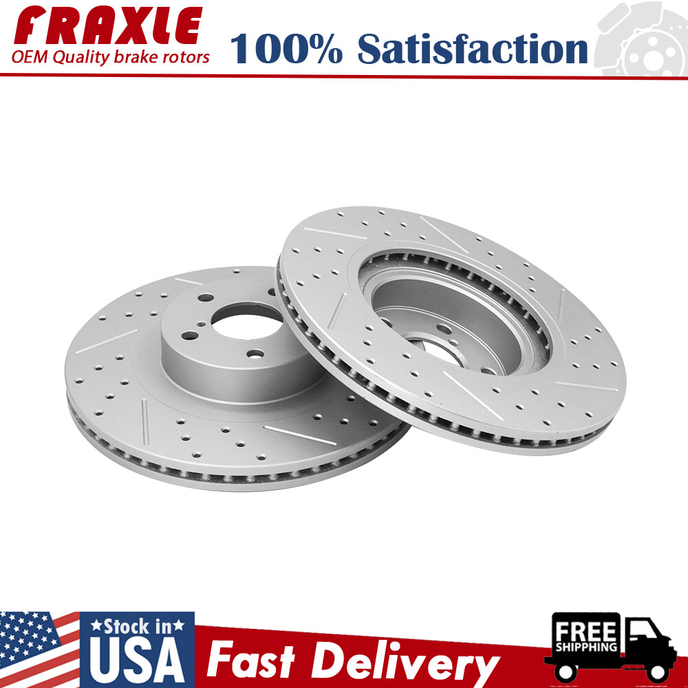Front Drilled Brake Rotors For Subaru Forester Impreza Legacy Outback Crosstrek