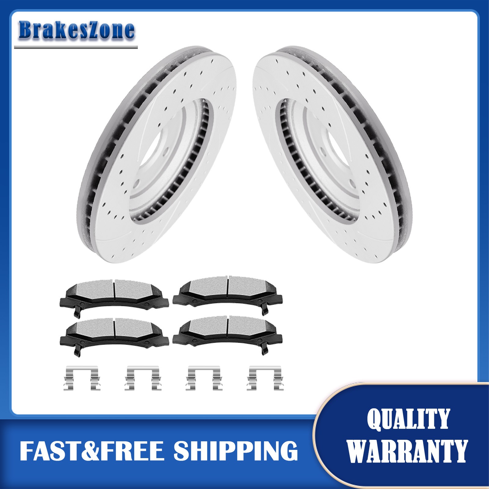 Front Brake Rotors and Pads for Buick Lucerne 06-11 V6 Models ONLY Monte Carlo