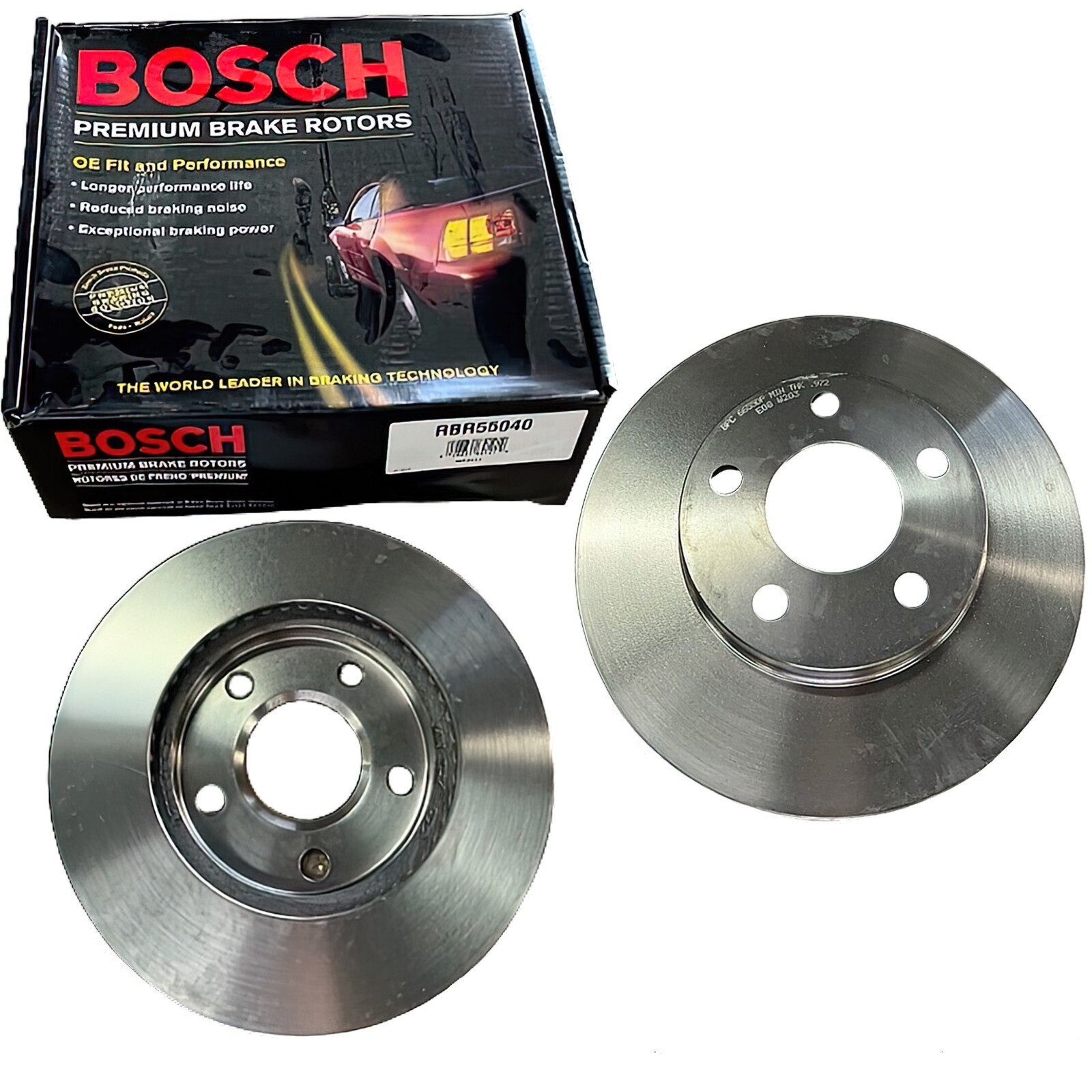 Front Bosch Disc Brake Rotors, Fits Chevrolet Malibu, Oldsmobile Alero; 278mm