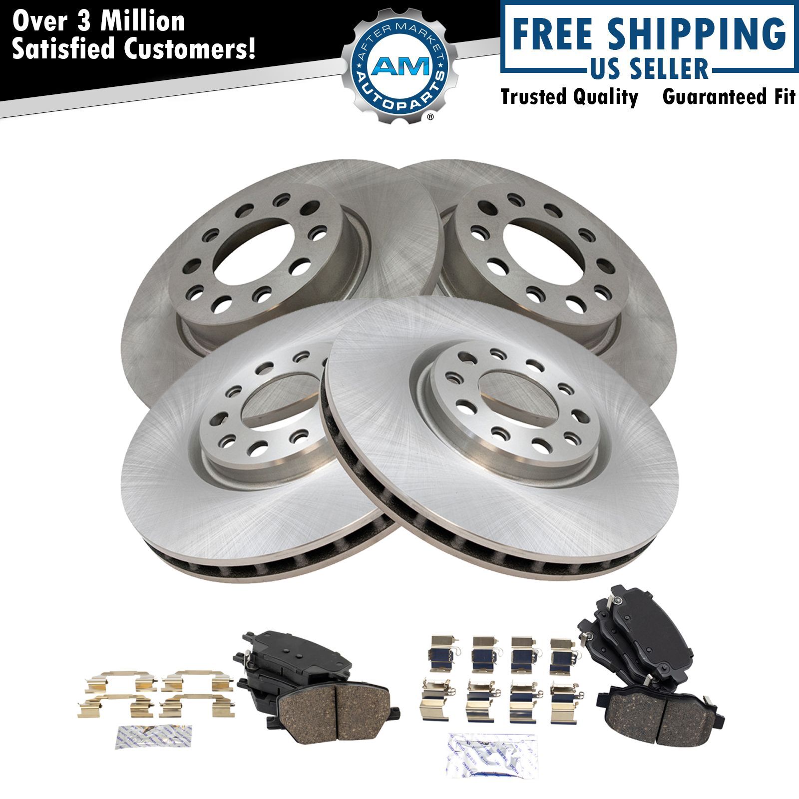 Front & Rear Posi Ceramic Disc Brake Pads & Rotors Kit for 500X Renegade