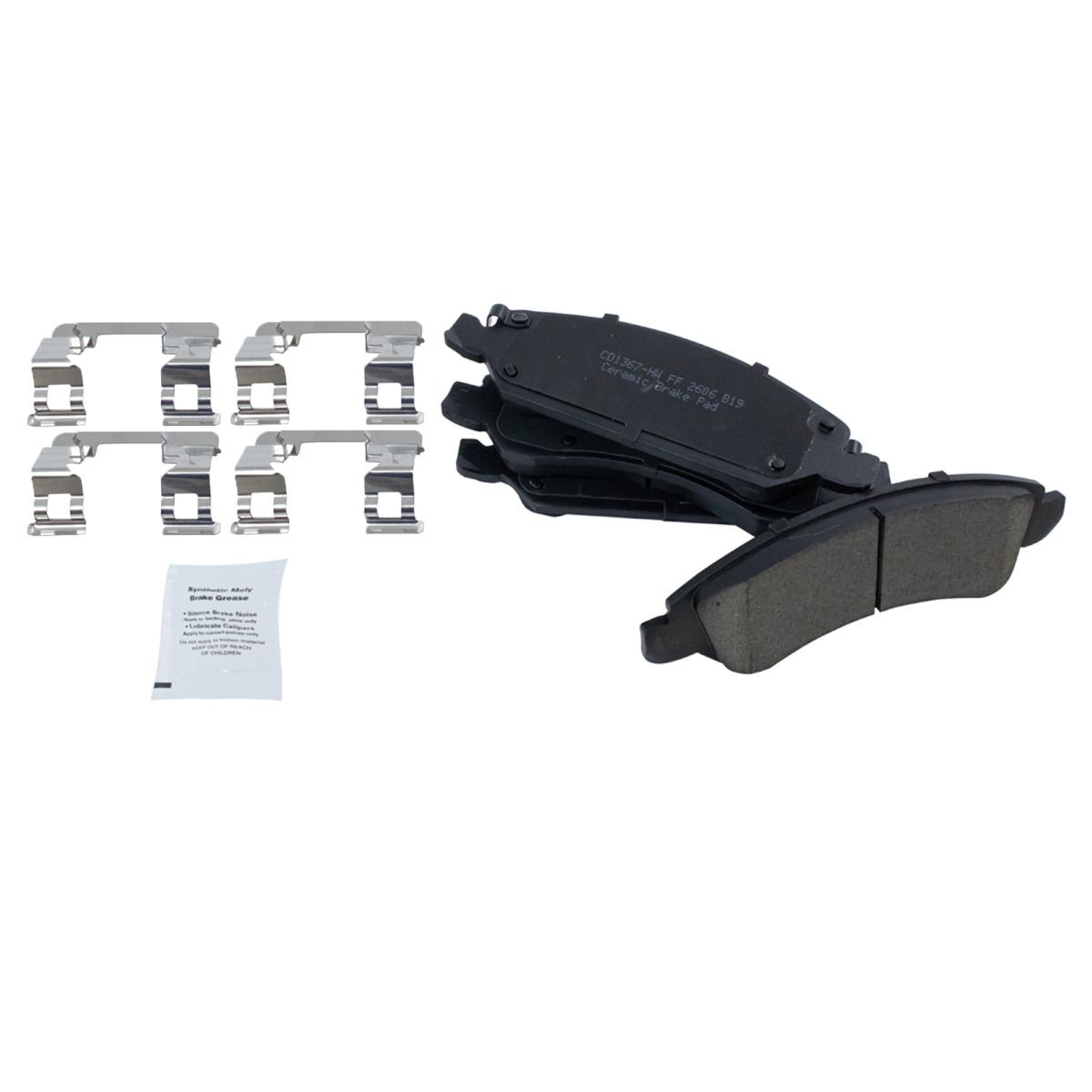 Front Performance Rotor, Ceramic Pad & Calipers for Chevy Van Truck SUV
