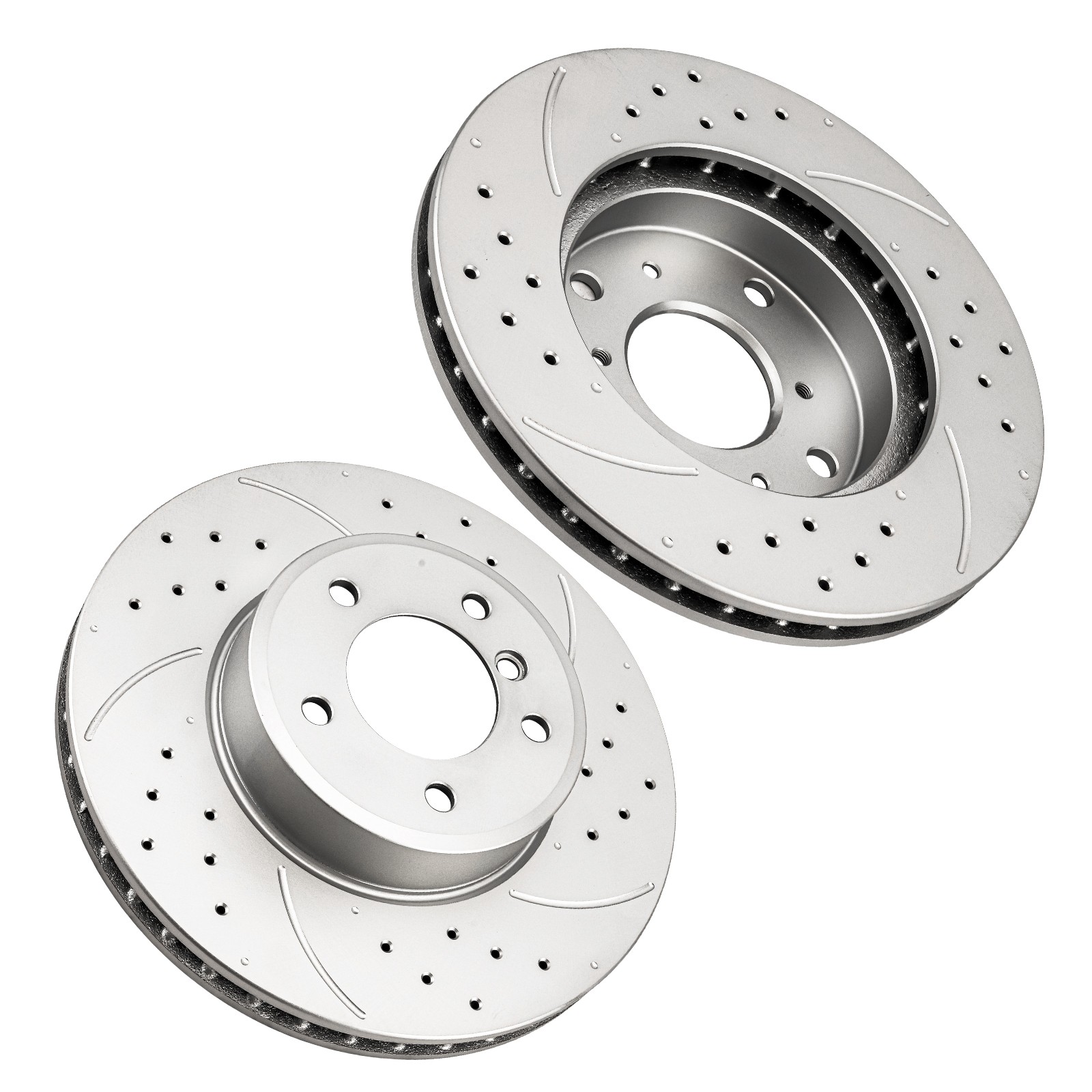2x Front Drilled & Slotted Disc Brake Rotors Fits Honda Accord Acura CL; 2.3L