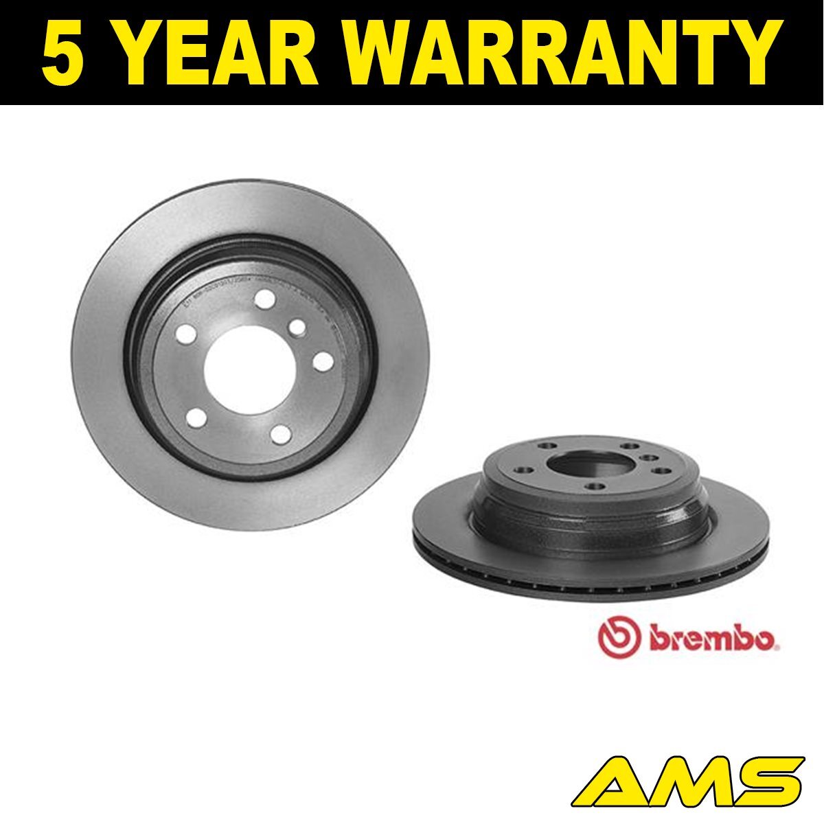 Fits BMW 3 Series 2011- 4 Series 2013-2021 Brake Discs Rear AMS #1