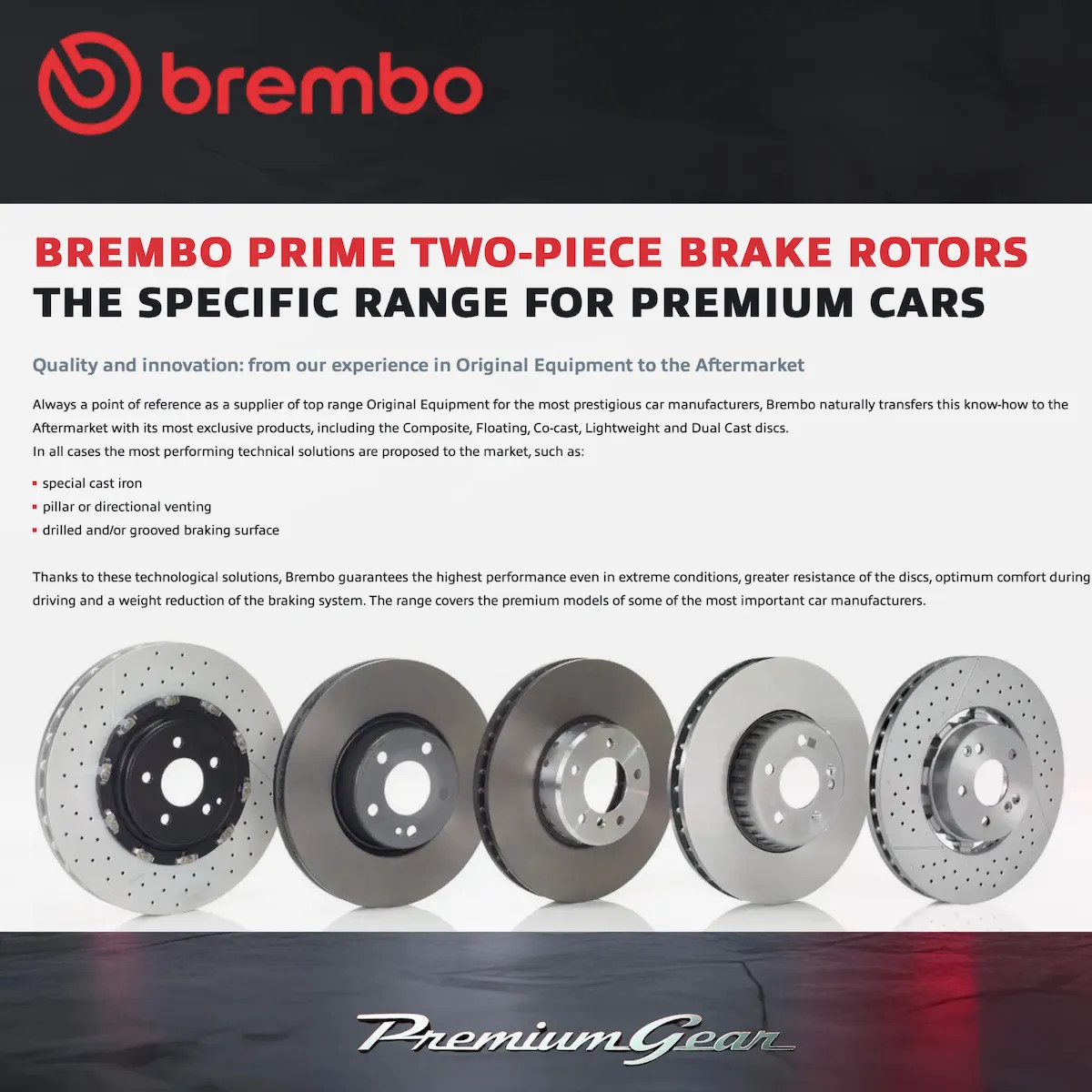 Pair Front Brembo UV Coated Brake Rotors 336mm for Volvo V70 135 285 1999-2015