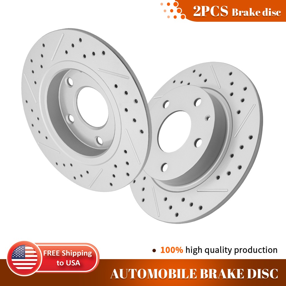 265mm Rear Drilled Disc Brake Rotors for Mazda CX-3 CX-30 3 Sport 2014-2020 2021