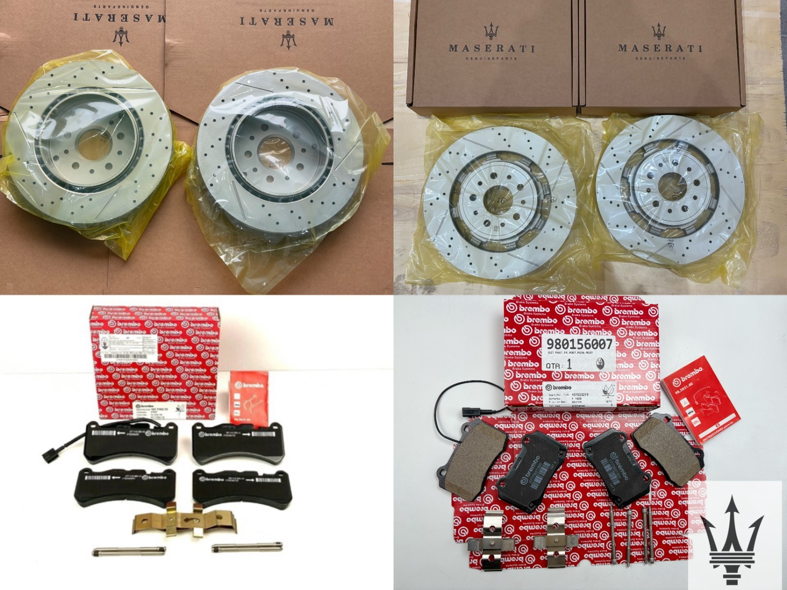 OEM 2008-2020 Maserati GranTurismo Gran Turismo Gt front rear brake pads rotors