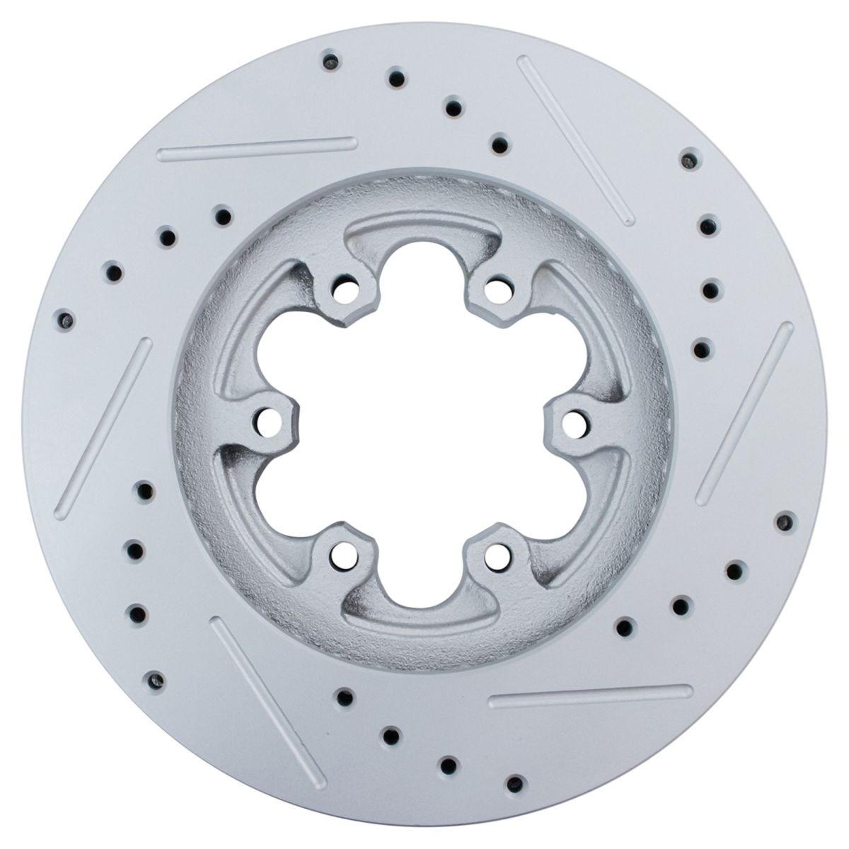 Performance Disc Brake Rotor Drilled & Slotted Front G-Coated Pair