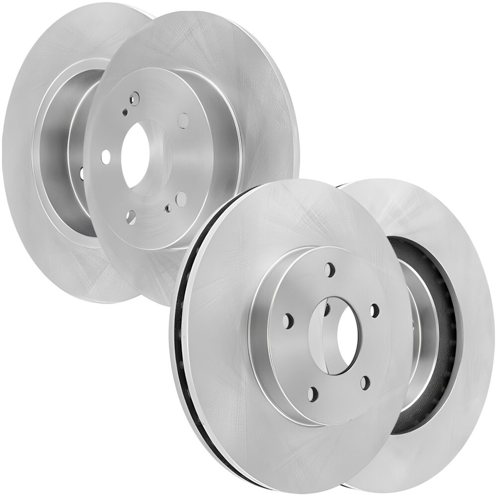 Front Vented & Rear Solid Disc Brake Rotors 4PCS Set for Nissan Maxima 01-00