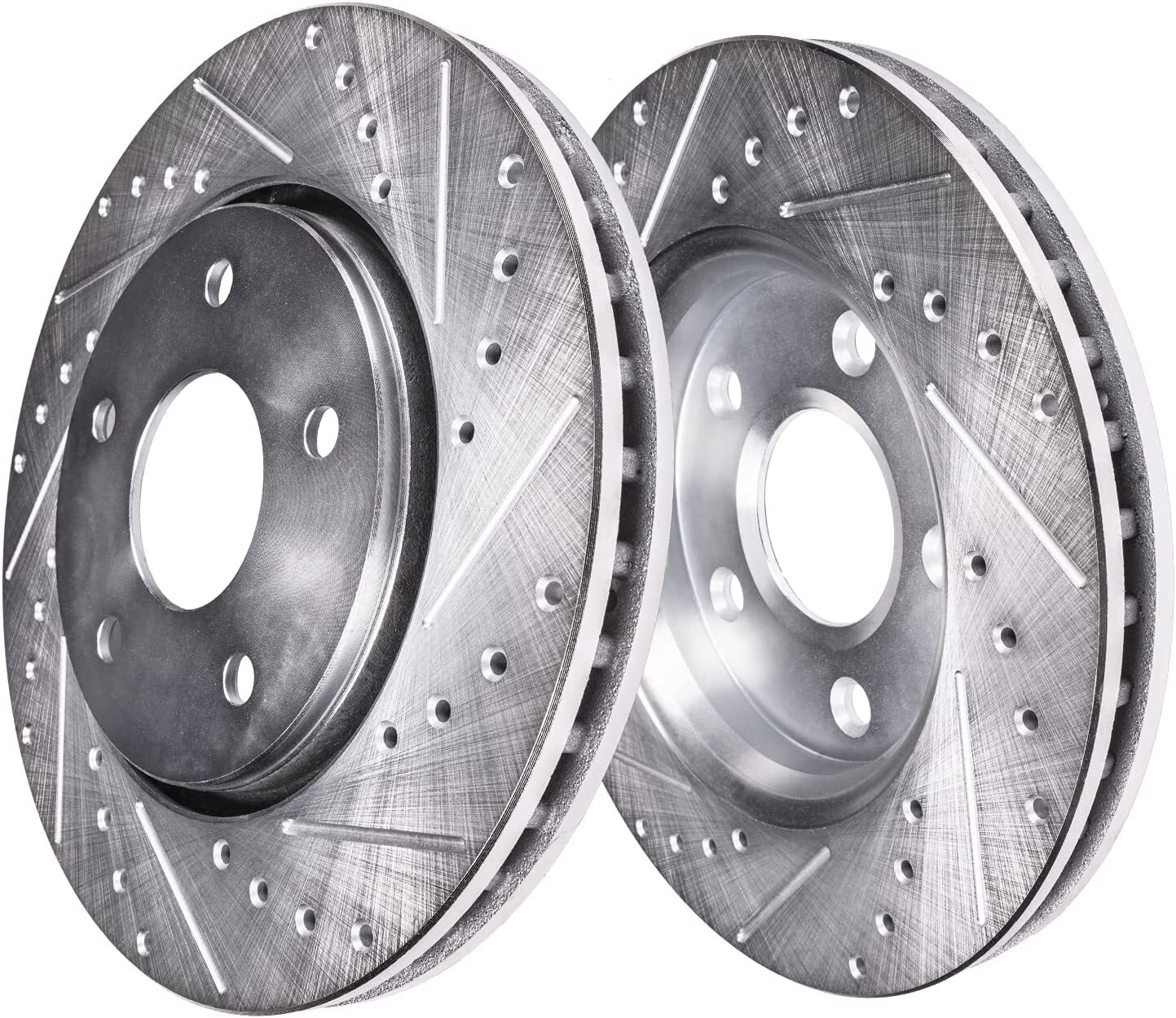 Front Drilled Disc Brake Rotors Ceramic Brake Pads for 2003-2006 Acura MDX 3.5L