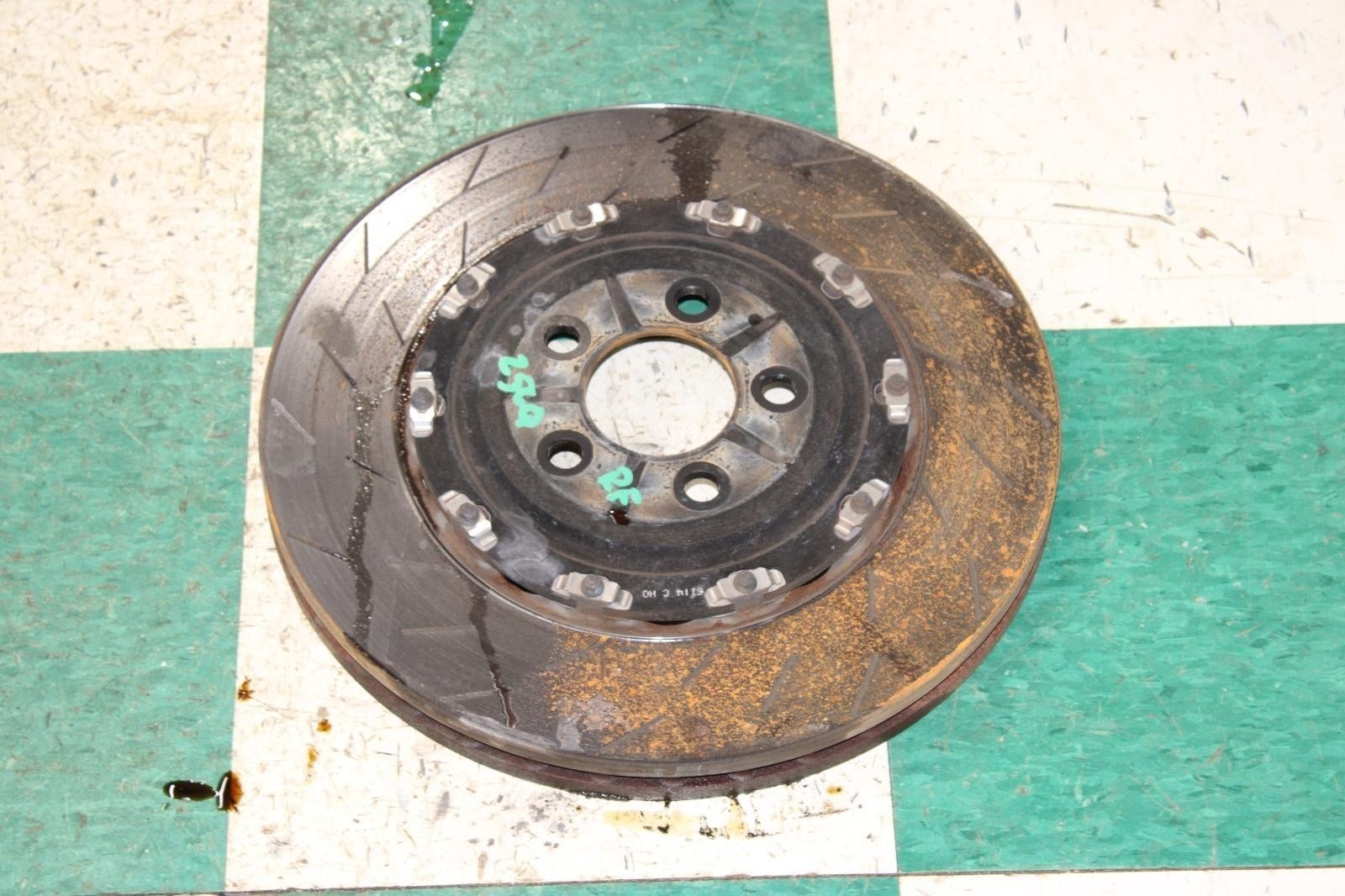 Single 15-23 Challenger 6.2L Hellcat Front LH Or RH Two 2 Piece Brake Rotor OE