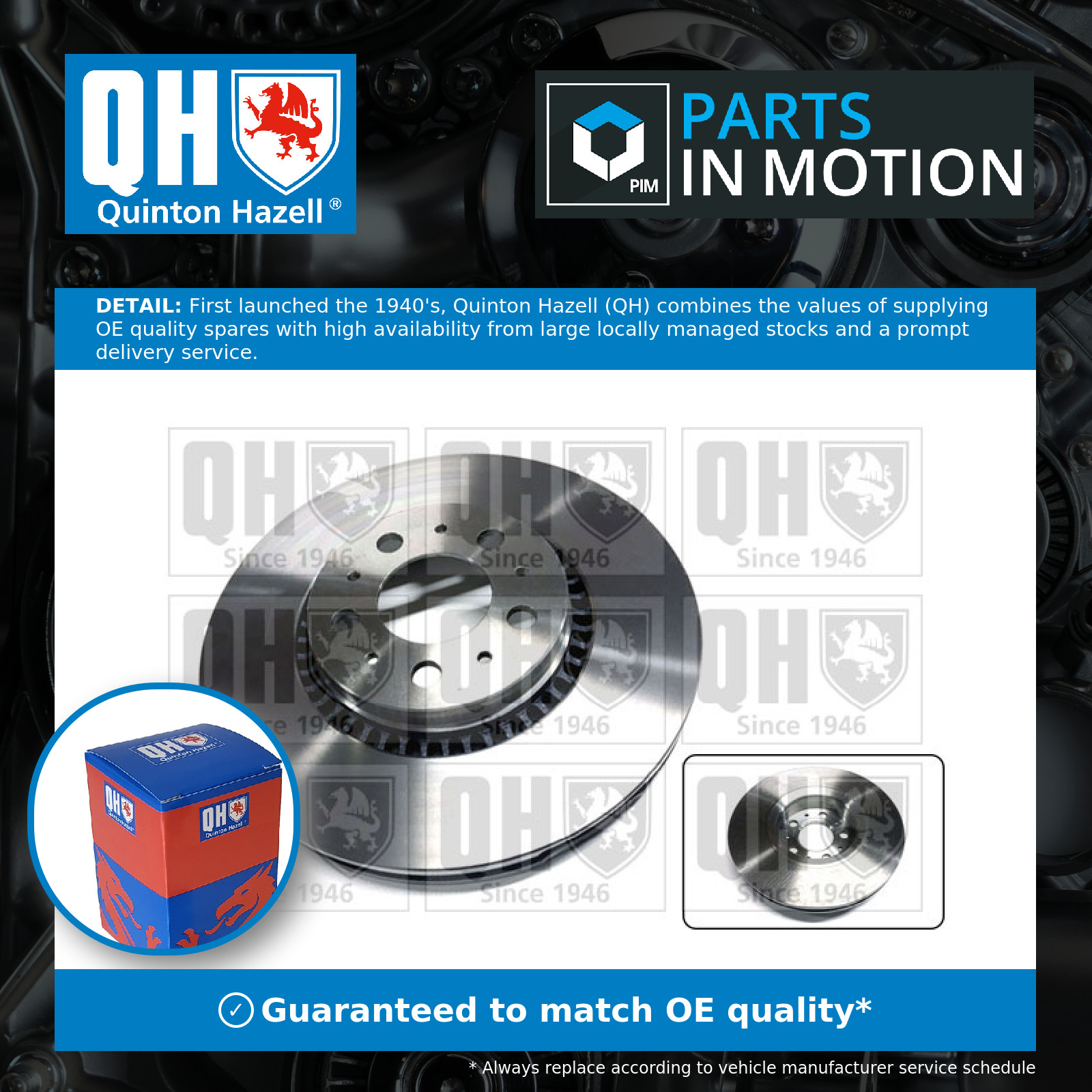 2x Brake Discs Pair Vented fits VOLVO XC70 295 2.4D Front 02 to 07 305mm Set QH