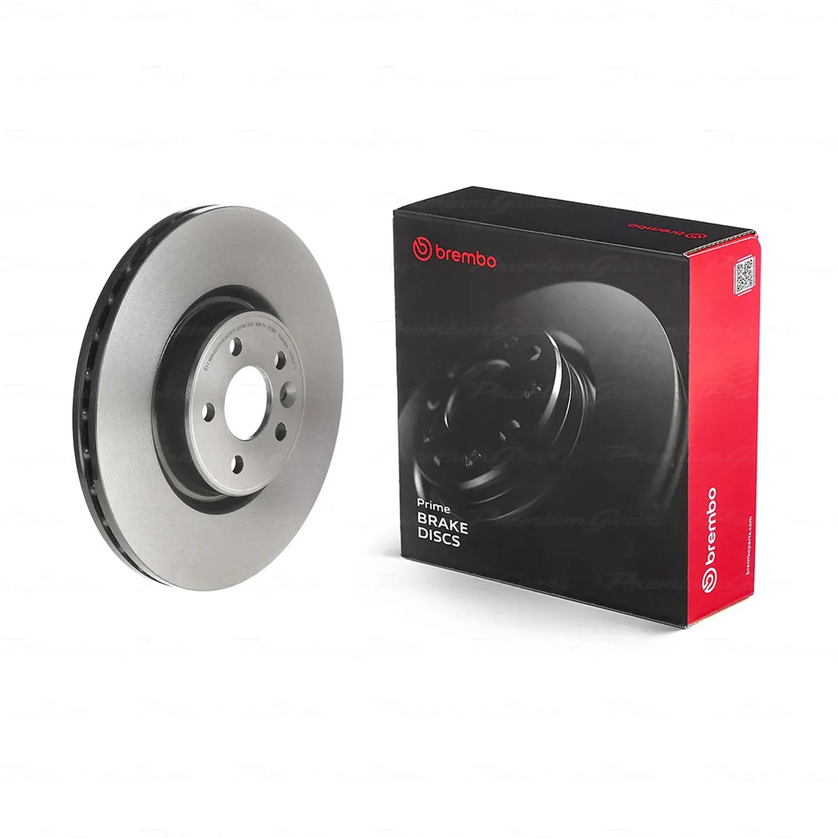 Pair Front Brembo UV Coated Brake Rotors 336mm for Volvo V70 135 285 1999-2015
