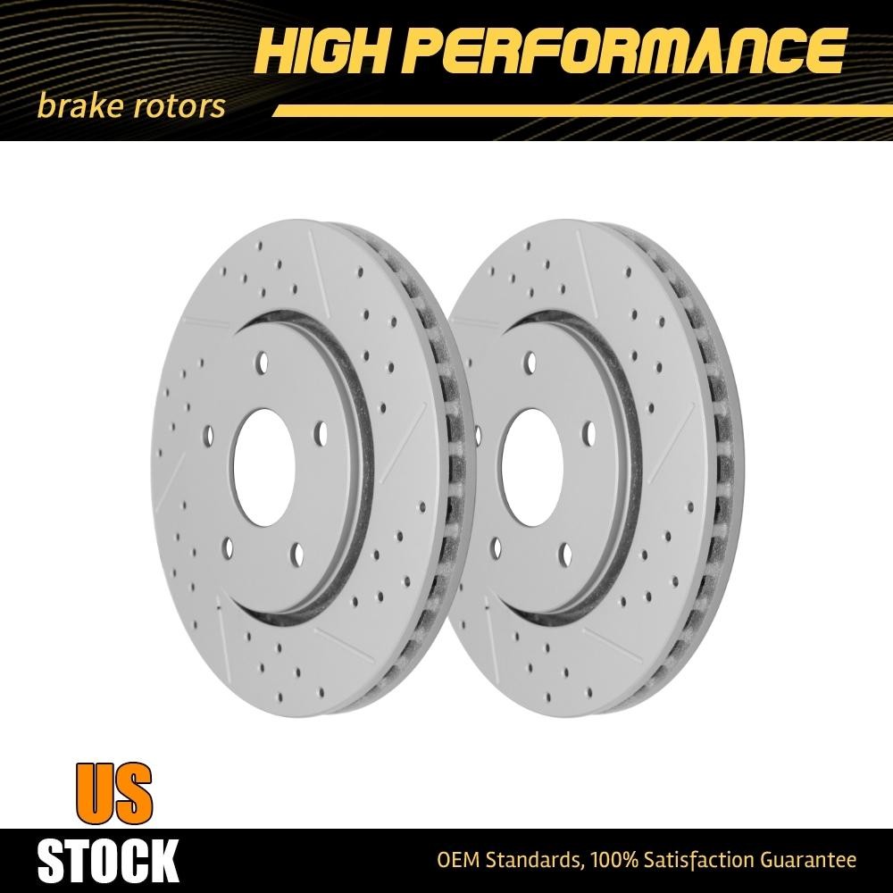 302mm Front Drilled Disc Brake Rotors For 2008-2016 Town & Country Grand Caravan