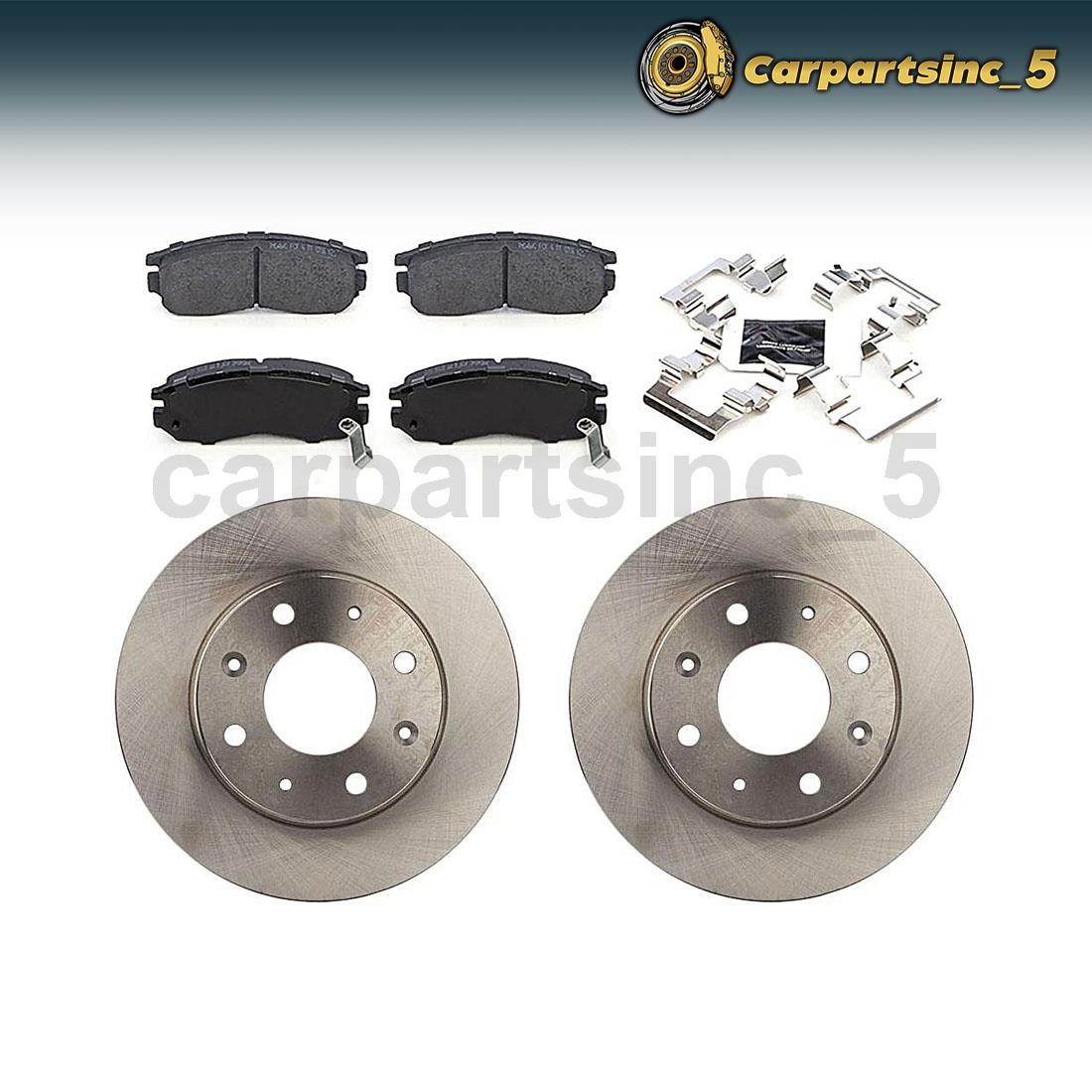 Front Brake Pad Brake Rotor Fits 1993-1994 Dodge Colt 1993 Eagle 2000 GTX